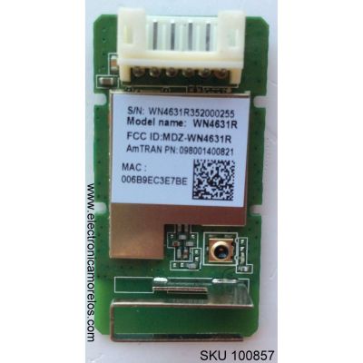 MODULO DE WIFI VIZIO / WN4631R / WN4631R352000255 / MODELO E390I-B0